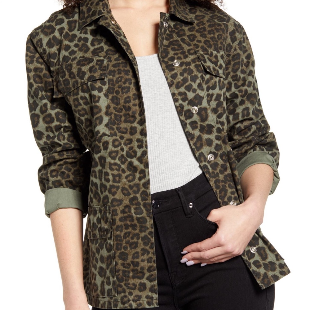 NWT Good American Printed SnapFront Jacket